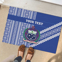Fetu Samoa Rugby Custom Rubber Doormat Siapo Pattern - Sporty Style LT14 - Polynesian Pride