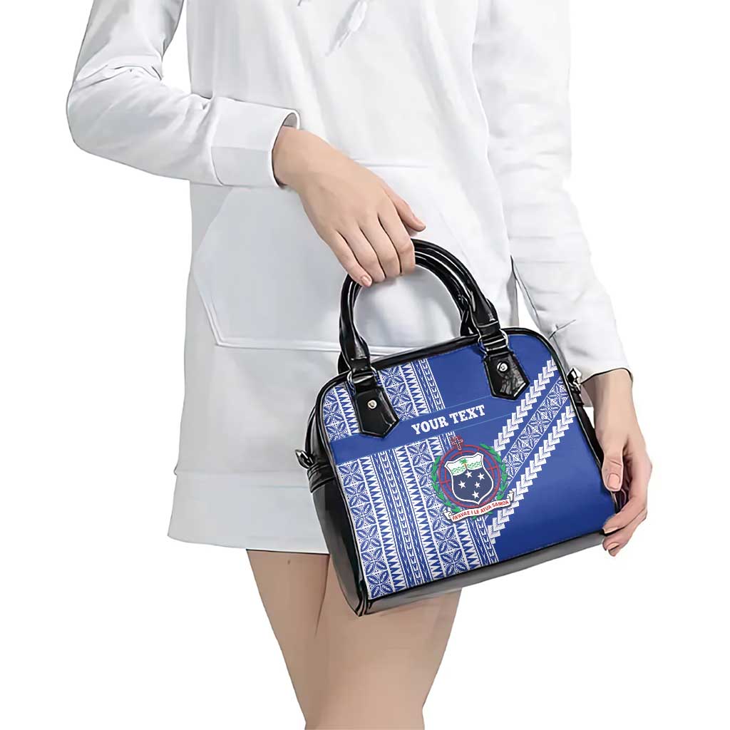 Fetu Samoa Rugby Custom Shoulder Handbag Siapo Pattern - Sporty Style LT14 - Polynesian Pride