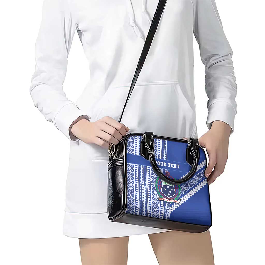 Fetu Samoa Rugby Custom Shoulder Handbag Siapo Pattern - Sporty Style LT14 - Polynesian Pride