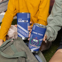 Custom Fetu Samoa Rugby Tumbler Cup Siapo Pattern - Sporty Style LT14 - Polynesian Pride