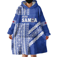 Fetu Samoa Rugby Custom Wearable Blanket Hoodie Siapo Pattern - Sporty Style LT14 - Polynesian Pride