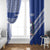 Fetu Samoa Rugby Custom Window Curtain Siapo Pattern - Sporty Style