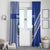 Fetu Samoa Rugby Custom Window Curtain Siapo Pattern - Sporty Style