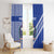 Fetu Samoa Rugby Custom Window Curtain Siapo Pattern - Sporty Style