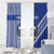 Fetu Samoa Rugby Custom Window Curtain Siapo Pattern - Sporty Style