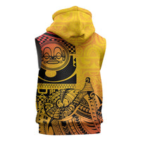 Marquesas Islands Sleeveless Hoodie Marquesan Matatiki Fish Hook Patutiki LT14 - Polynesian Pride