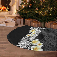 Black Samoa Tattoo Tree Skirt Plumeria Samoan Ocean Tatau Pattern LT14 - Polynesian Pride
