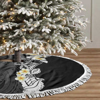 Black Samoa Tattoo Tree Skirt Plumeria Samoan Ocean Tatau Pattern LT14 - Polynesian Pride