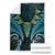 Aotearoa Pounamu Niho Blanket Silver Fern Mix Maori Pattern - Turquoise