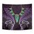 Aotearoa Pounamu Niho Tapestry Silver Fern Mix Maori Pattern - Purple