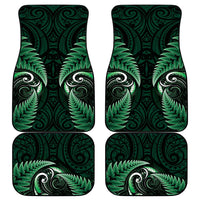 Aotearoa Pounamu Niho Car Mats Silver Fern Mix Maori Pattern - Green LT14 - Polynesian Pride