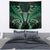 Aotearoa Pounamu Niho Tapestry Silver Fern Mix Maori Pattern - Green