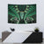 Aotearoa Pounamu Niho Tapestry Silver Fern Mix Maori Pattern - Green