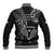 New Zealand Tiki Tennis Baseball Jacket 2024 Aotearoa Tenehi Maori Silver Fern - Black LT14 - Polynesian Pride