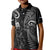 New Zealand Tiki Tennis Kid Polo Shirt 2024 Aotearoa Tenehi Maori Silver Fern - Black LT14 Kid Black - Polynesian Pride