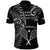 New Zealand Tiki Tennis Polo Shirt 2024 Aotearoa Tenehi Maori Silver Fern - Black LT14 - Polynesian Pride