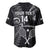 Custom New Zealand Tiki Tennis Baseball Jersey 2024 Aotearoa Tenehi Maori Silver Fern - Black LT14 - Polynesian Pride