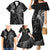 Custom New Zealand Tiki Tennis Family Matching Mermaid Dress and Hawaiian Shirt 2024 Aotearoa Tenehi Maori Silver Fern - Black LT14 - Polynesian Pride