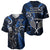 New Zealand Tiki Tennis Baseball Jersey 2024 Aotearoa Tenehi Maori Silver Fern - Blue LT14 - Polynesian Pride