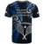 New Zealand Tiki Tennis T Shirt 2024 Aotearoa Tenehi Maori Silver Fern - Blue LT14 - Polynesian Pride