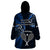 New Zealand Tiki Tennis Wearable Blanket Hoodie 2024 Aotearoa Tenehi Maori Silver Fern - Blue LT14 - Polynesian Pride