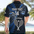 Custom New Zealand Tiki Tennis Hawaiian Shirt 2024 Aotearoa Tenehi Maori Silver Fern - Blue LT14 - Polynesian Pride