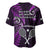 New Zealand Tiki Tennis Baseball Jersey 2024 Aotearoa Tenehi Maori Silver Fern - Purple LT14 - Polynesian Pride