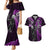 New Zealand Tiki Tennis Couples Matching Mermaid Dress and Hawaiian Shirt 2024 Aotearoa Tenehi Maori Silver Fern - Purple LT14 Purple - Polynesian Pride