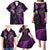 New Zealand Tiki Tennis Family Matching Puletasi and Hawaiian Shirt 2024 Aotearoa Tenehi Maori Silver Fern - Purple LT14 - Polynesian Pride