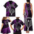 New Zealand Tiki Tennis Family Matching Tank Maxi Dress and Hawaiian Shirt 2024 Aotearoa Tenehi Maori Silver Fern - Purple LT14 - Polynesian Pride