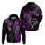 New Zealand Tiki Tennis Hoodie 2024 Aotearoa Tenehi Maori Silver Fern - Purple LT14 - Polynesian Pride