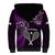 New Zealand Tiki Tennis Sherpa Hoodie 2024 Aotearoa Tenehi Maori Silver Fern - Purple LT14 - Polynesian Pride