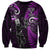 New Zealand Tiki Tennis Sweatshirt 2024 Aotearoa Tenehi Maori Silver Fern - Purple LT14 Unisex Purple - Polynesian Pride