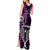 New Zealand Tiki Tennis Tank Maxi Dress 2024 Aotearoa Tenehi Maori Silver Fern - Purple LT14 - Polynesian Pride