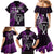 Custom New Zealand Tiki Tennis Family Matching Mermaid Dress and Hawaiian Shirt 2024 Aotearoa Tenehi Maori Silver Fern - Purple LT14 - Polynesian Pride