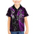 Custom New Zealand Tiki Tennis Family Matching Mermaid Dress and Hawaiian Shirt 2024 Aotearoa Tenehi Maori Silver Fern - Purple LT14 Son's Shirt Purple - Polynesian Pride