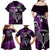 Custom New Zealand Tiki Tennis Family Matching Off Shoulder Maxi Dress and Hawaiian Shirt 2024 Aotearoa Tenehi Maori Silver Fern - Purple LT14 - Polynesian Pride