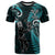 New Zealand Tiki Tennis T Shirt 2024 Aotearoa Tenehi Maori Silver Fern - Turquoise LT14 Turquoise - Polynesian Pride