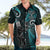 Custom New Zealand Tiki Tennis Hawaiian Shirt 2024 Aotearoa Tenehi Maori Silver Fern - Turquoise LT14 - Polynesian Pride