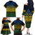 Halo Olaketa Solomon Islands Family Matching Off Shoulder Long Sleeve Dress and Hawaiian Shirt Melanesian Tribal Pattern Gradient Version LT14 - Polynesian Pride