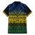 Halo Olaketa Solomon Islands Family Matching Off Shoulder Long Sleeve Dress and Hawaiian Shirt Melanesian Tribal Pattern Gradient Version LT14 - Polynesian Pride