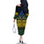 Halo Olaketa Solomon Islands Family Matching Off Shoulder Long Sleeve Dress and Hawaiian Shirt Melanesian Tribal Pattern Gradient Version LT14 - Polynesian Pride