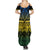 Halo Olaketa Solomon Islands Summer Maxi Dress Melanesian Tribal Pattern Gradient Version LT14 - Polynesian Pride