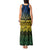 Halo Olaketa Solomon Islands Tank Maxi Dress Melanesian Tribal Pattern Gradient Version LT14 - Polynesian Pride