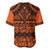 Halo Olaketa Solomon Islands Baseball Jersey Melanesian Tribal Pattern Orange Version LT14 - Polynesian Pride