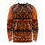 Halo Olaketa Solomon Islands Long Sleeve Shirt Melanesian Tribal Pattern Orange Version LT14 Unisex Orange - Polynesian Pride