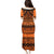 Halo Olaketa Solomon Islands Puletasi Melanesian Tribal Pattern Orange Version LT14 - Polynesian Pride