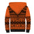 Halo Olaketa Solomon Islands Sherpa Hoodie Melanesian Tribal Pattern Orange Version LT14 - Polynesian Pride