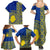 Fakaalofa Lahi Atu Niue Family Matching Summer Maxi Dress and Hawaiian Shirt Niuean Map With Hiapo Pattern Blue Version LT14 - Polynesian Pride