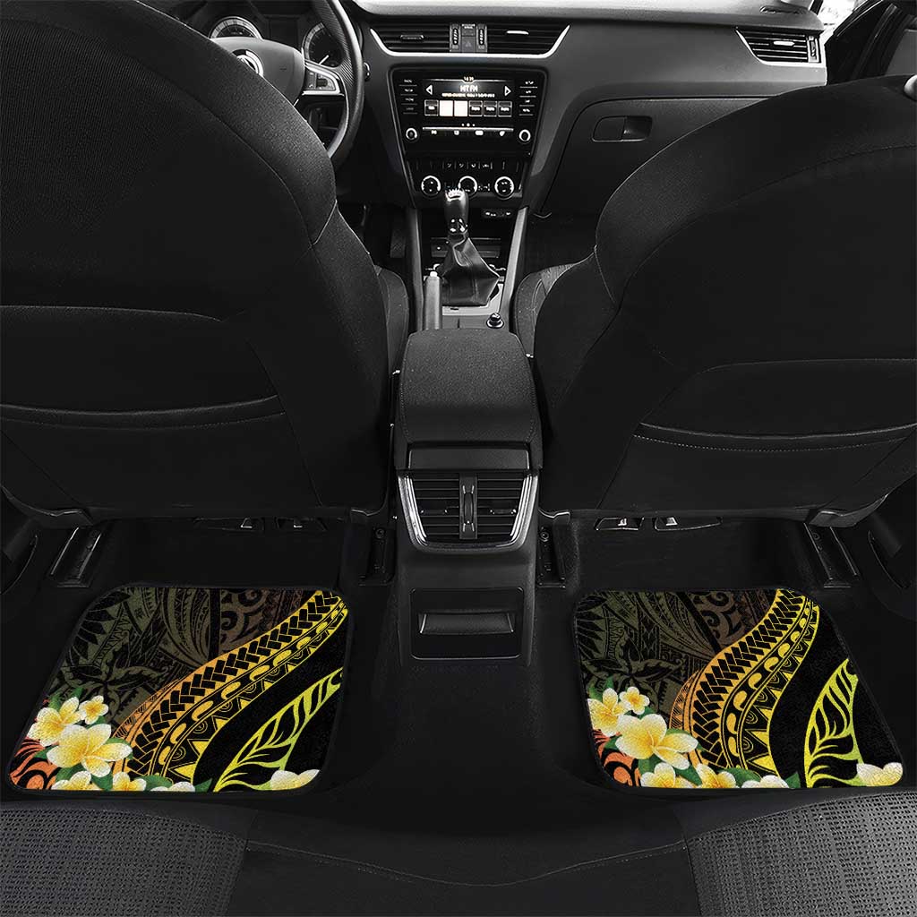 Hawaii Saint Patrick's Day Car Mats Ukulele Leprechaun Hau'Oli Maoli Oe! LT14 Set 2pcs - Back Reggae - Polynesian Pride